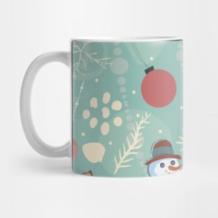 Cardinal and Snowman Mug